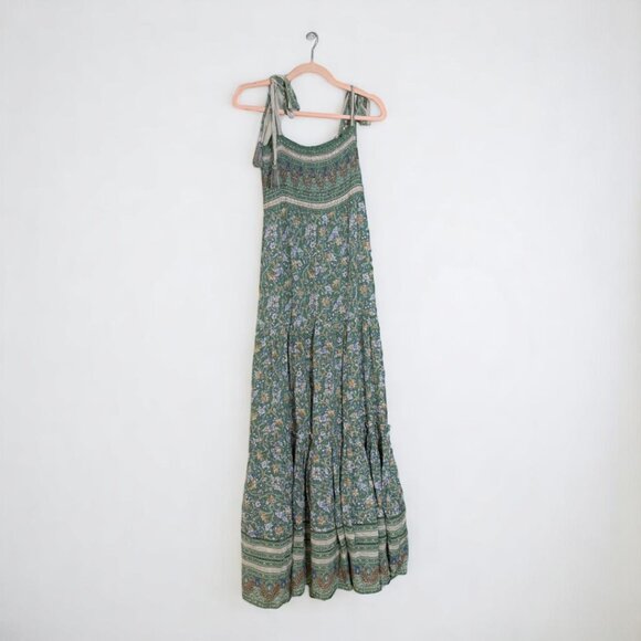 Veronica Beard Benita Tie Strap Tiered Maxi Dress Size Medium - Picture 8 of 9
